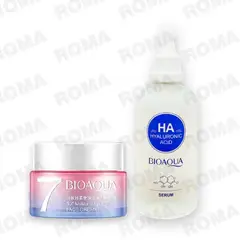 BIOAQUA - PACK CREMA HIDRATANTE VEGANA Y SERUM DE ÁCIDO HIALURÓNICO