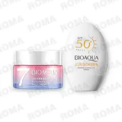 BIOAQUA - PACK CREMA HIDRATANTE VEGANA Y PROTECTOR SOLAR HIDRATANTE SPF50