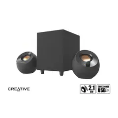 CREATIVE - Parlante Pebble Plus 2.1 USB Black