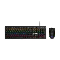 MSI - Teclado y Mouse Mecánico GK300 USB RGB Blue Switch