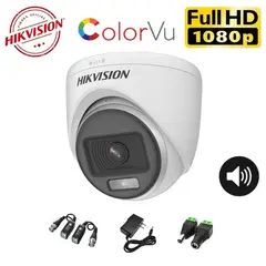 HIKVISION - Cámara Domo FullHD Color VU AUDIO con accesorios