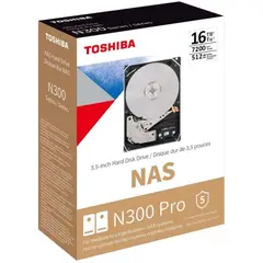 TOSHIBA - DISCO DURO N300 16TB NAS 7200RPM 512MB