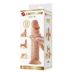 PRETTY LOVE - Dildo Realista Piel Deslizante Articulado Quentin 18.4 cm Ø 4.2 cm