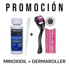 KIRKLAND - 1 Minoxidil Liquido + 1 Dermaroller 0.5mm