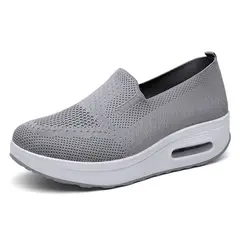 TIOZONEY - Zapatillas casuales para Mujer -Gris