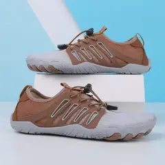 TIOZONEY - Calzado de senderismo descalzo Marrón