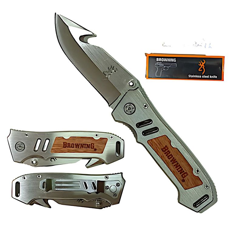 Navaja Táctica Plegable - Cuchillo de Supervivencia y Caza