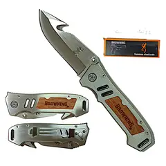 BROWNING - Navaja Táctica Plegable - Cuchillo de Supervivencia y Caza