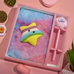 TIOZONEY - Set de cuadernos de felpa