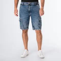 PIONIER - Bermuda Cargo Denim Stretch Marke