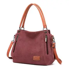 TIOZONEY - Bolso Multifuncional De Lona De Gran Capacidad Para Mujer