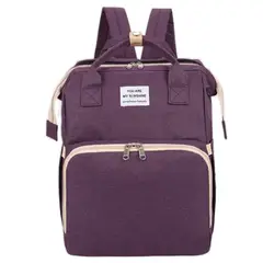 TIOZONEY - Bolsa Mochila De Pañales Para Mamá Cama De Bebé Plegable