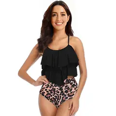 TIOZONEY - Traje de baño de dos piezas para mujer