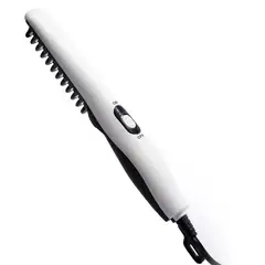 TIOZONEY - Plancha eléctrica y cepillo caliente para peinar la barba