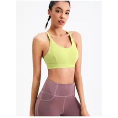 TIOZONEY - Sujetador deportivo de alto impacto para mujer