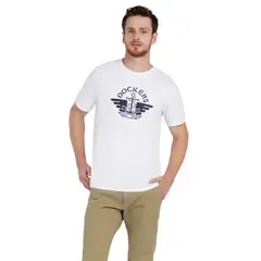 DOCKERS - Polo Hombre Logo Tee Regular Fit Blanco