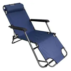 GENERICO - SILLA RECLINABLE TERRAZA PLAYA GRAVEDAD CERO AZUL