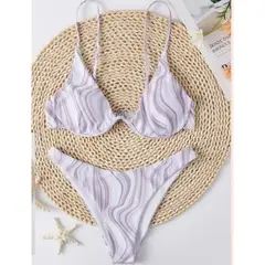 GENERICO - CONJUNTO BIKINI SEXY CON COPA Y FORRO