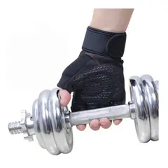 ALPHA GYM - Guantes deportivos gimnasio con muñequeras de refuerzo