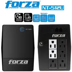 FORZA - Respaldo de emergencia UPS NT-512U 500VA 250W 6 TOMAS 220V