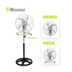 BOSSKO - Ventilador de 5 Aspas 3en1 De 18" 200W BK-8219VI