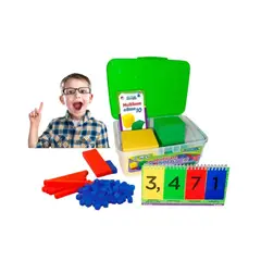 GENERICO - Set Didáctico Multibase 10 Con Anillado – Taper Grande