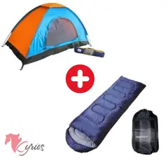 NO LOGO - Carpa Manual De 3 Personas + 400 MG De Dormir