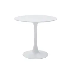 OFIDEAS - Mesa de Comedor Circular Oslo Color Mdf Color Blanco