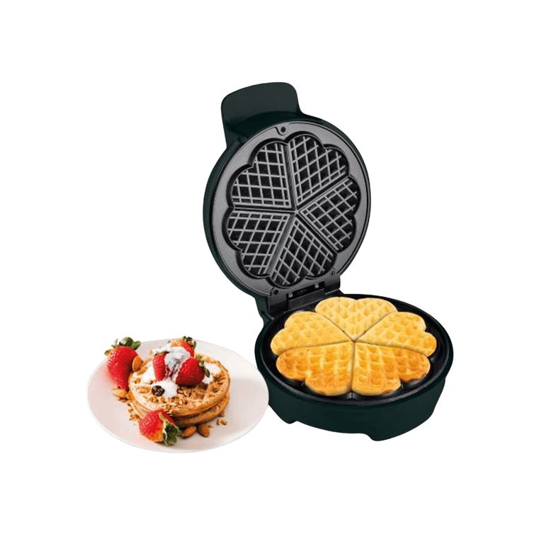 Maquina de wafles en forma de corazón-