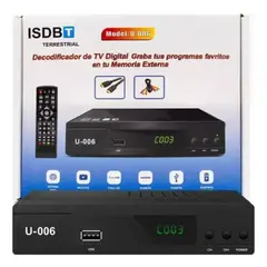 GENERICO - Decodificador Sintonizador Digital De Tv Full Hd