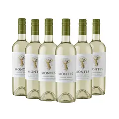 MONTES - Pack x6 Vino Classic Sauvignon Blanc Botella 750ml