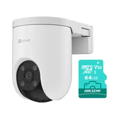 EZVIZ - Cámara de Seguridad para Exteriores H8C pro 4MP 2K + SD 64GB