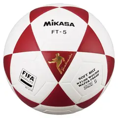 MIKASA - Pelota de fútbol Blanco con Rojo