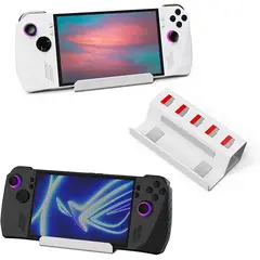 GENERICO - Soporte base para ASUS Rog Ally X Steam Deck de aluminio color blanco