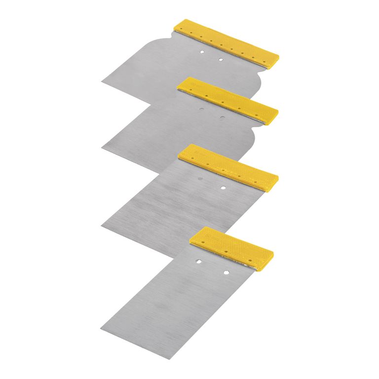 Juego de 4 cuñas con mango de plástico, 24200