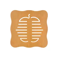 HYGGE - Set de 4 Soportes de Bambú Resistente al Calor