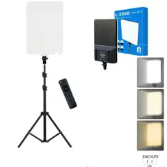 GENERICO - Panel de Luz Led para Fotografía y Video con Tripode L-3560