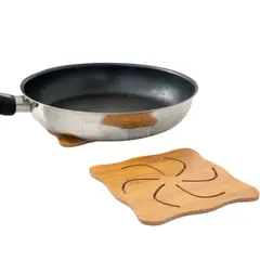 HYGGE - Set de 4 Soportes de Bambú Resistente al Calor