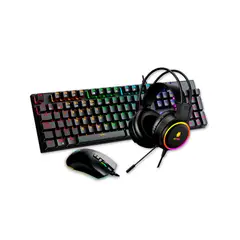 ANTRYX - Kit Gaming Audífono + Teclado + Mouse GC3100 x3 Black
