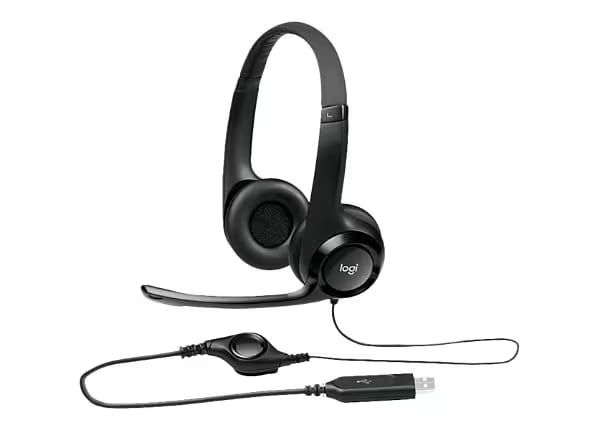 AUDÍFONOS CON MICRÓFONO H390 USB NEGRO 981-000014