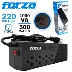 FORZA - Estabilizador FVR-1012 1000VA 500W 4 TOMAS 220V Regulador