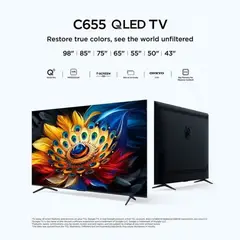 TCL - Televisor 98 98C655 QLED Google TV 4K Ultra HD