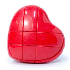 YJ - Cubo Mágico 3x3 Corazón Rojo