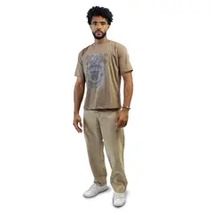 DM DEXMEN - Polo Dexmen Oversize ACDC Marrón