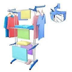 GENERICO - ORGANIZADOR RODANTE PLEGABLE COLGADOR DE LAVANDERÍA