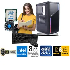 HALION - COMPUTADORA DE ESCRITORIO CORE I3 2100 8GB RAM 240 GB SSD