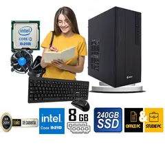 Teros - COMPUTADORA DE ESCRITORIO CORE I3 2100 8GB RAM 240 GB SSD