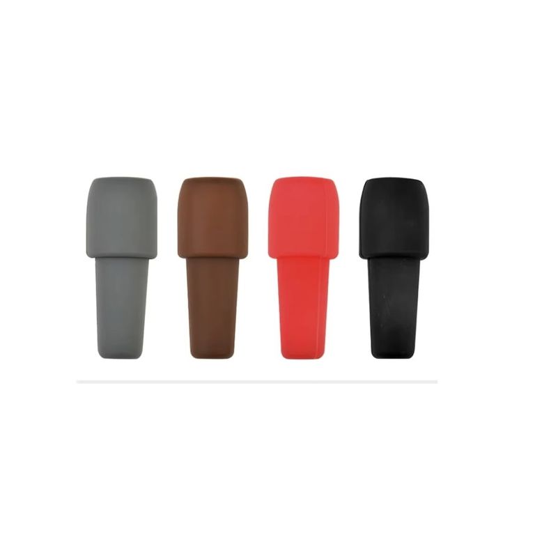 Tapon de silicona botella vino bebidas Reutilizable Sellador Gris