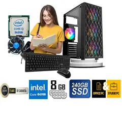 INTEL - COMPUTADORA DE ESCRITORIO CORE I3 2100 8GB RAM 240 GB SSD