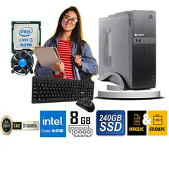 HALION - COMPUTADORA DE ESCRITORIO CORE I3 2100 8GB RAM 240 GB SSD
